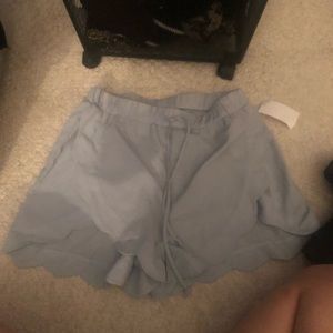 NWT Scallop Shorts